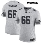 Women's NCAA Ohio State Buckeyes Malcolm Pridgeon #66 College Stitched Authentic Nike Gray Football Jersey YG20P37OM